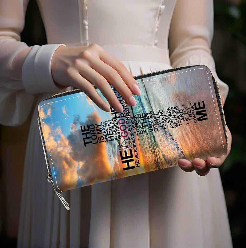 FQTBCEARI Hummingbird Flower Print Women Large Capacity Wallet PU Leather Zipper Clutch Purse for Smart Phone/Card/Coin/Cash - Image 5